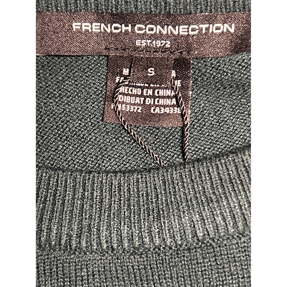 FRENCH CONNECTION Cash Blend Logo Jumper Forrest Green Le Weekend Size Small NWT - Picture 8 of 10